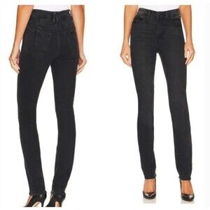 Good American Women's Jeans Good Classic Slim Straight Jeans Black299 size 2/26